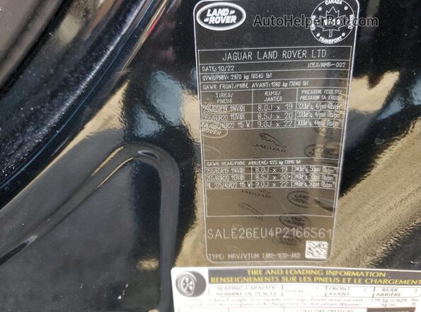 SALE26EU4P2166561 2023 LAND ROVER DEFENDER Black ძრავის განყოფილების ხედი