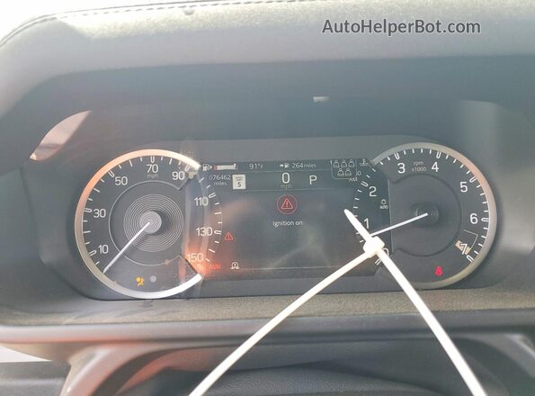 SALE2EEU2P2191534 2023 LAND ROVER DEFENDER Gray Vista del cuadro de instrumentos