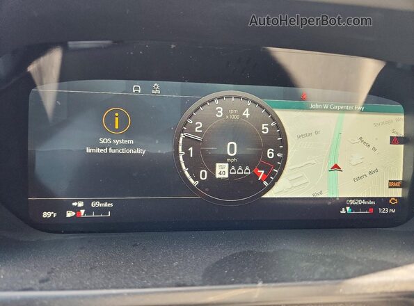 SALE37RUXN2087471 2022 LAND ROVER DEFENDER Green Widok zestawu wskaźników
