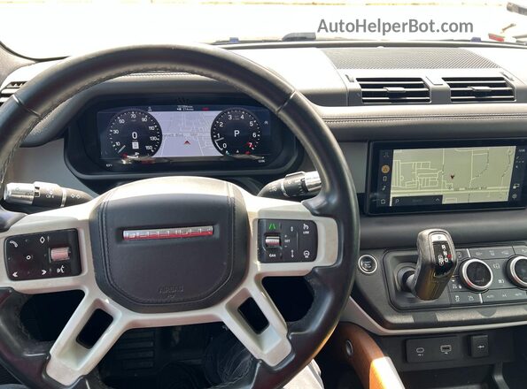 SALE97EU9L2016067 2020 LAND ROVER DEFENDER Gray Vista interior delantera