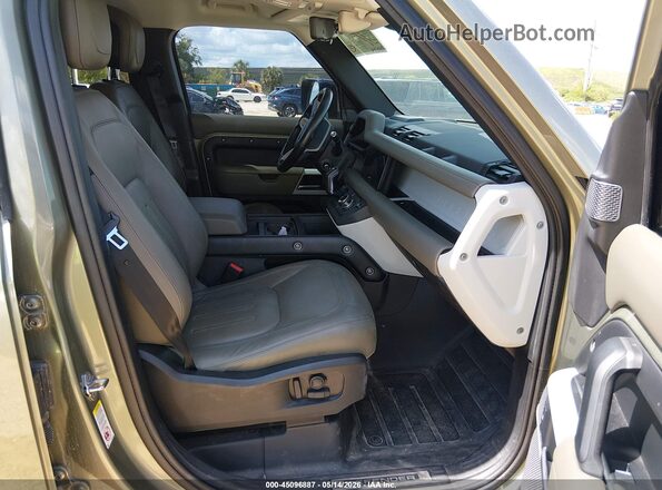 SALE9EEUXL2029995 2020 LAND ROVER DEFENDER Green წინა სალონის ხედი