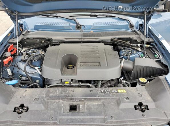 SALEJ7EU1S2439747 2025 LAND ROVER DEFENDER Blue Vista del compartimento del motor