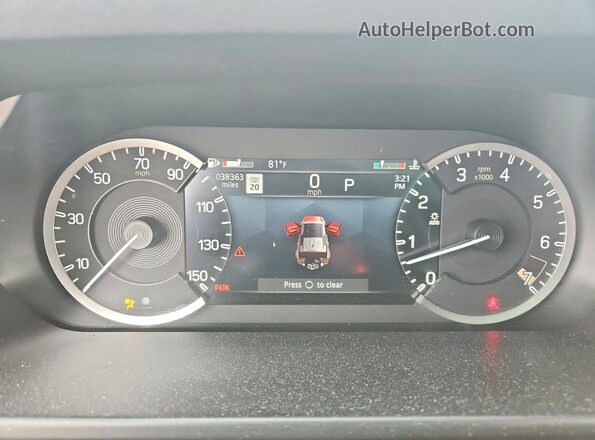 SALEP7EU0P2192095 2023 LAND ROVER DEFENDER Silver Вид щитка приладів