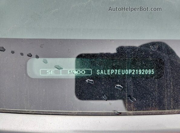 SALEP7EU0P2192095 2023 LAND ROVER DEFENDER Silver Вид наклейки з VIN-кодом