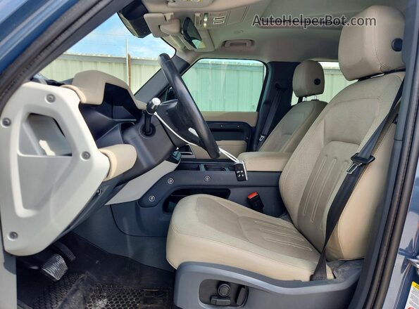 SALEP7EU4L2021277 2020 LAND ROVER DEFENDER Blue Widok wnętrza z przodu