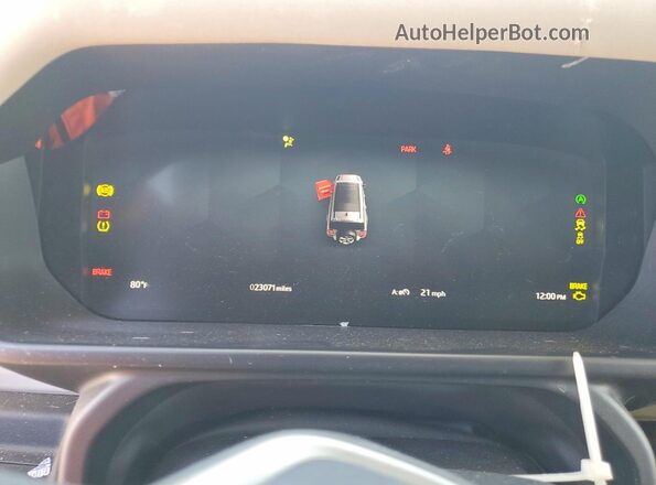 SALEPFEU3P2184745 2023 LAND ROVER DEFENDER White Vista del cuadro de instrumentos