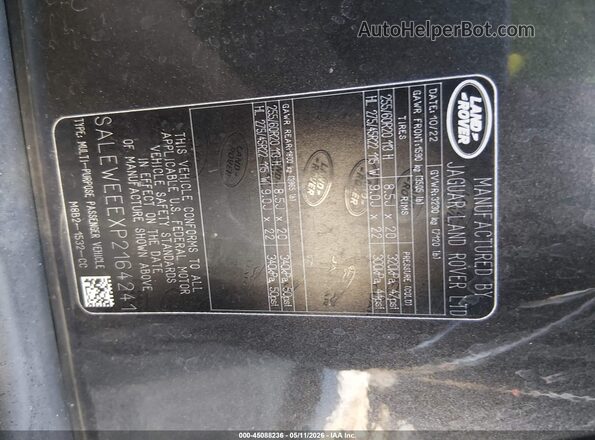 SALEWEEEXP2164241 2023 LAND ROVER DEFENDER Black Вид підкапотного простору