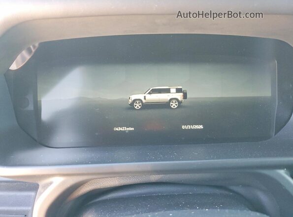 SALEX7EU2R2264157 2024 LAND ROVER DEFENDER Серебряный Вид щитка приборов