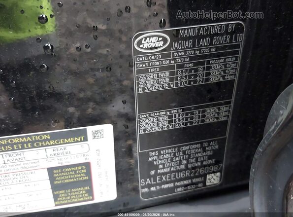 SALEXEEU6R2260987 2024 LAND ROVER DEFENDER Black Widok komory silnika