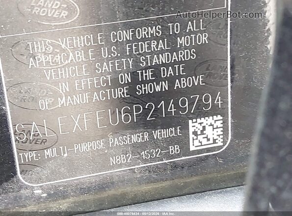 SALEXFEU6P2149794 2023 LAND ROVER DEFENDER Black Widok komory silnika