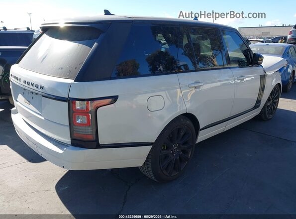 SALGS2EF1GA246473 2016 LAND ROVER RANGE ROVER White Задня права чверть