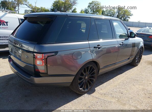 SALGS2EF9GA253106 2016 LAND ROVER RANGE ROVER Gray Rear right