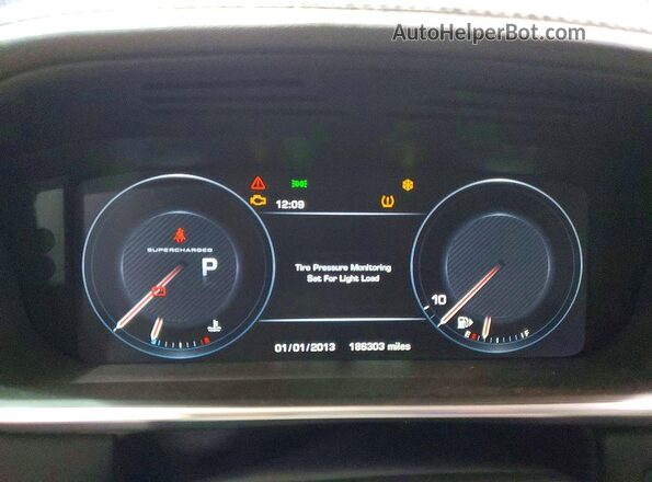 SALGS2EFXGA286759 2016 LAND ROVER RANGE Black Вид щитка приладів