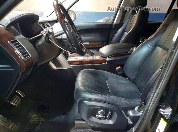 SALGS2EFXGA286759 2016 LAND ROVER RANGE Black Вид салону спереду