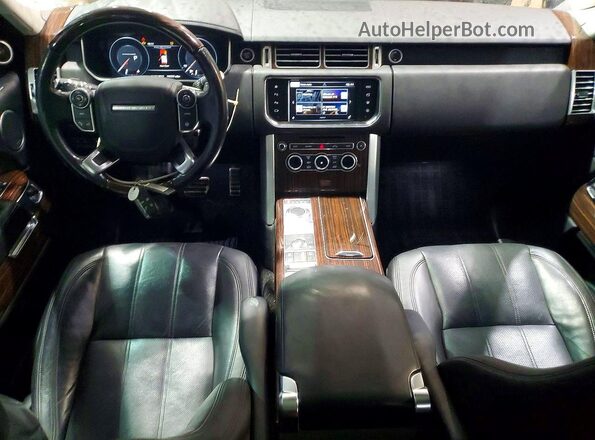 SALGS2EFXGA286759 2016 LAND ROVER RANGE Black Вид панелі приладів