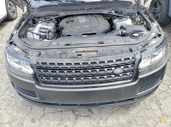 SALGS2FK8HA325443 2017 LAND ROVER RANGE Black Vista del compartimento del motor