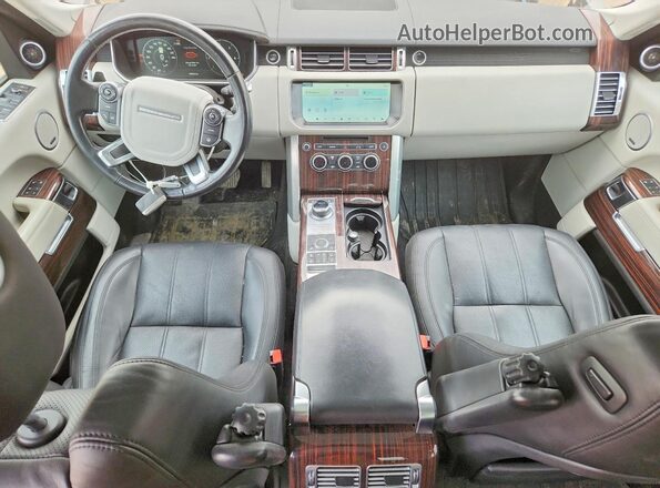 SALGS2FK8HA340203 2017 LAND ROVER RANGE Silver Առջևի վահանակի տեսք