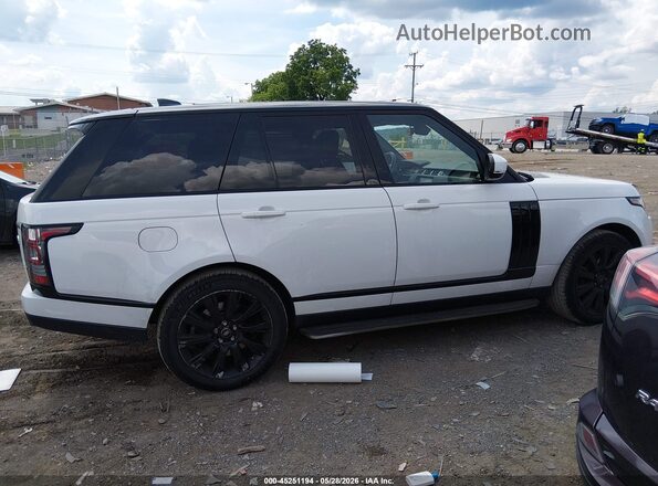 SALGS2FV8HA379576 2017 LAND ROVER RANGE ROVER White Widok wnętrza z tyłu