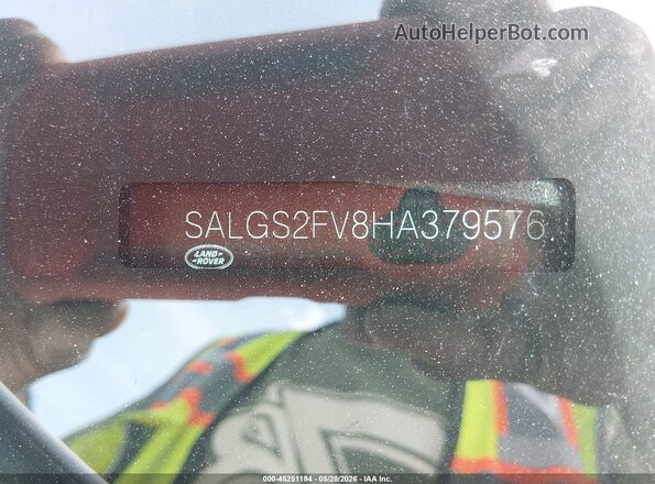 SALGS2FV8HA379576 2017 LAND ROVER RANGE ROVER White Widok komory silnika