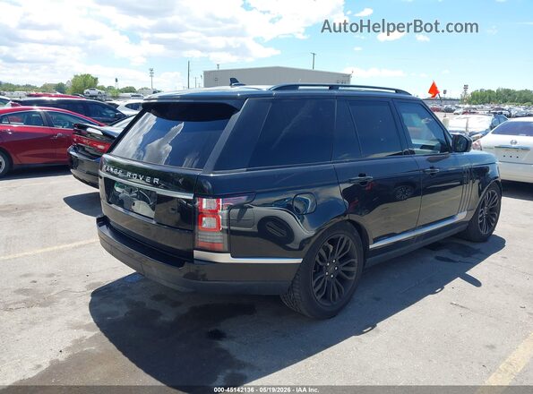 SALGS2KF2GA273945 2016 LAND ROVER RANGE ROVER Black უკანა მარჯვენა