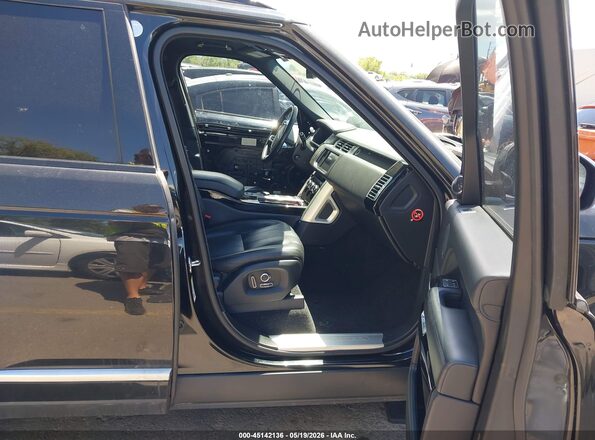 SALGS2KF2GA273945 2016 LAND ROVER RANGE ROVER Black წინა სალონის ხედი