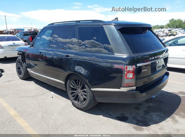 SALGS2KF2GA273945 2016 LAND ROVER RANGE ROVER Black უკანა მარცხენა