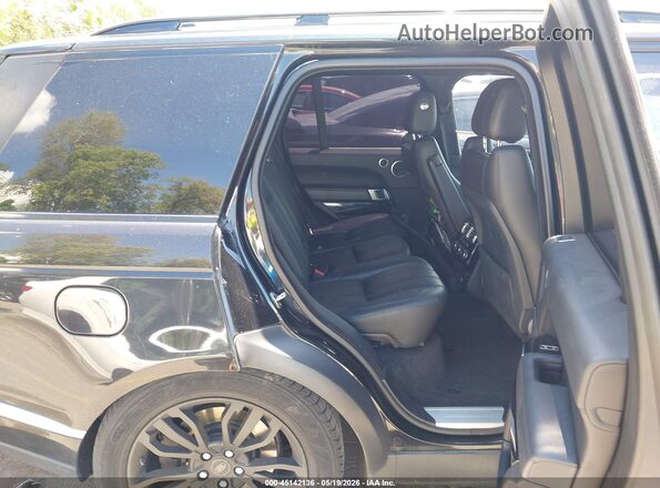 SALGS2KF2GA273945 2016 LAND ROVER RANGE ROVER Black VIN კოდის სტიკერის ხედი