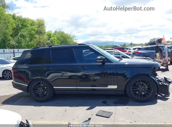 SALGS2KF2GA273945 2016 LAND ROVER RANGE ROVER Black უკანა სალონის ხედი