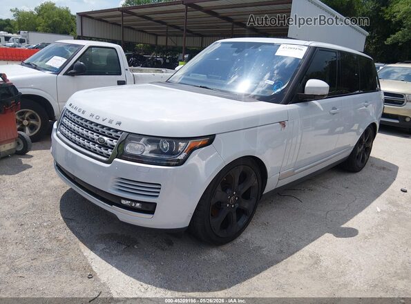 SALGS2KF9GA258410 2016 LAND ROVER RANGE ROVER White წინა მარცხენა ხედი სამი მეოთხედიდან