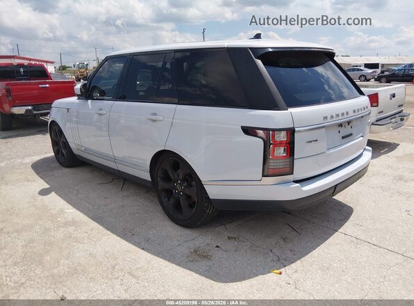 SALGS2KF9GA258410 2016 LAND ROVER RANGE ROVER White უკანა მარცხენა