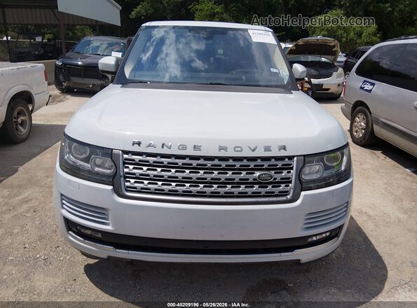 SALGS2KF9GA258410 2016 LAND ROVER RANGE ROVER White ხელსაწყოთა პანელის ხედი