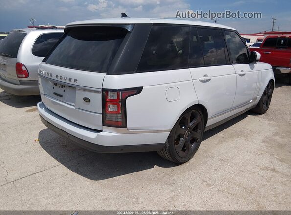 SALGS2KF9GA258410 2016 LAND ROVER RANGE ROVER White უკანა მარჯვენა
