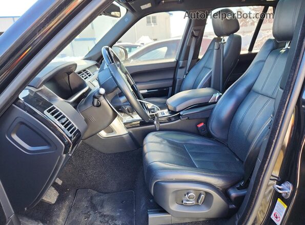 SALGS2PF0GA288226 2016 LAND ROVER RANGE Black Вид салону спереду