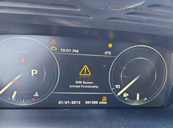 SALGS2PF0GA288226 2016 LAND ROVER RANGE Black Вид щитка приладів
