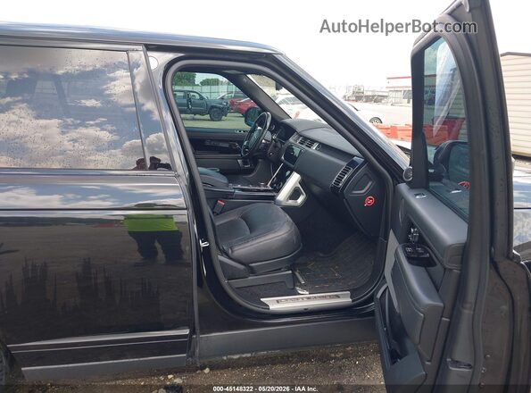SALGS2RE1JA383616 2018 LAND ROVER RANGE ROVER Black Widok wnętrza z przodu