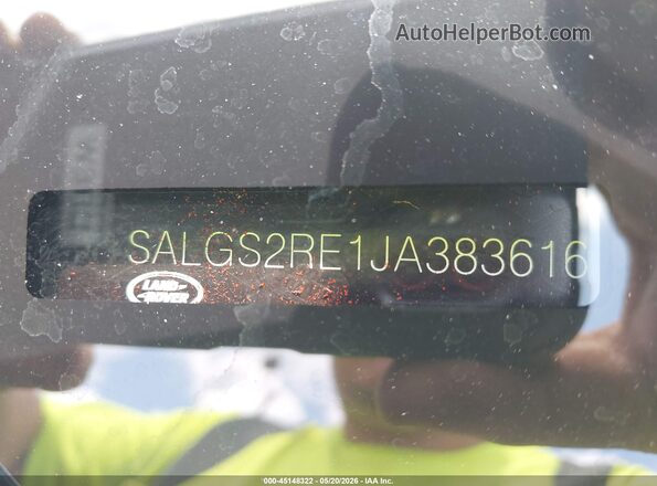 SALGS2RE1JA383616 2018 LAND ROVER RANGE ROVER Black 