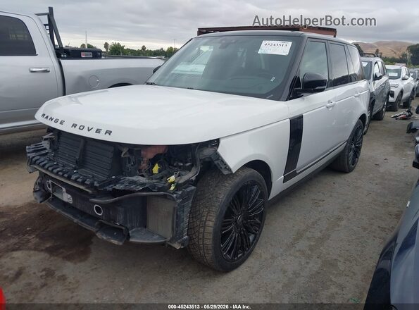 SALGS2RE5JA388494 2018 LAND ROVER RANGE ROVER White წინა მარცხენა ხედი სამი მეოთხედიდან