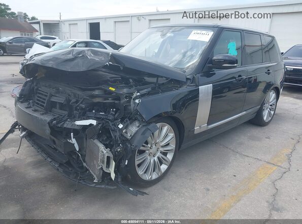 SALGS2RU0LA413358 2020 LAND ROVER RANGE ROVER Black Առջևի ձախ երեք քառորդ տեսարան