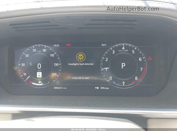 SALGS2RU6LA589623 2020 LAND ROVER RANGE ROVER Black Вид задніх сидінь