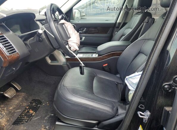 SALGS2RU6NA464804 2022 LAND ROVER RANGE Черный Вид салона спереди