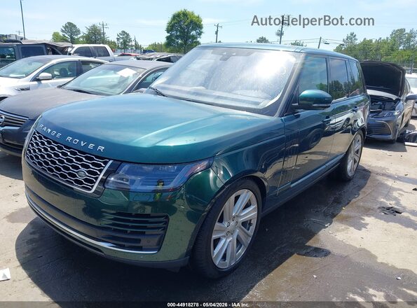 SALGS2RU8LA575884 2020 LAND ROVER RANGE ROVER Green წინა მარცხენა ხედი სამი მეოთხედიდან