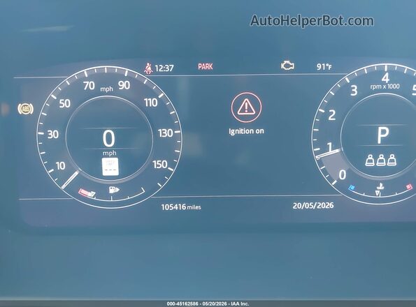 SALGS2RU9LA414606 2020 LAND ROVER RANGE ROVER Черный Вид задних сидений