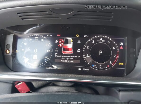 SALGS2SE2LA405359 2020 LAND ROVER RANGE ROVER Black Widok tylnych siedzeń