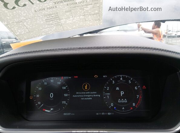 SALGS2SE5MA446313 2021 LAND ROVER RANGE ROVER Black Widok tylnych siedzeń