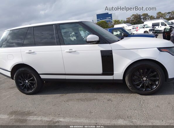 SALGS2SV3JA515690 2018 LAND ROVER RANGE ROVER White Widok wnętrza z tyłu