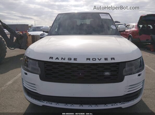 SALGS2SV3JA515690 2018 LAND ROVER RANGE ROVER White Widok zestawu wskaźników