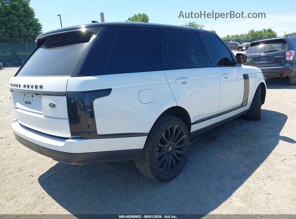 SALGS2SV6KA547891 2019 LAND ROVER RANGE ROVER White Задня права чверть