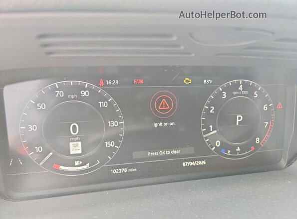 SALGS2SV7KA562173 2019 LAND ROVER RANGE Gray 