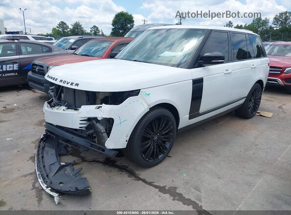 SALGS2SV9JA510512 2018 LAND ROVER RANGE ROVER White Առջևի ձախ երեք քառորդ տեսարան