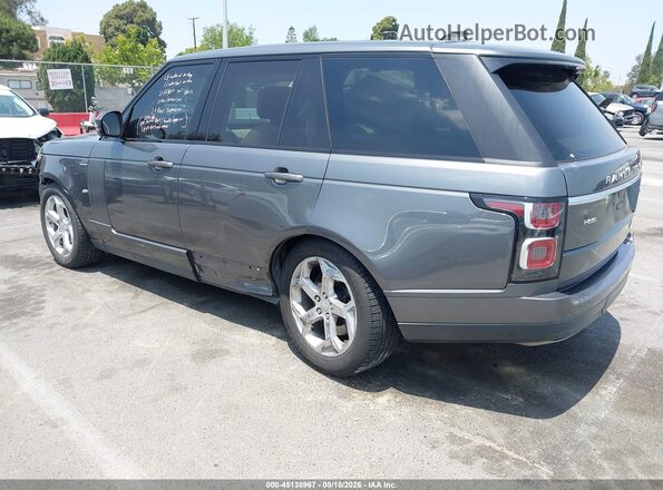 SALGS2SVXJA394348 2018 LAND ROVER RANGE ROVER Gray Trasero izquierdo